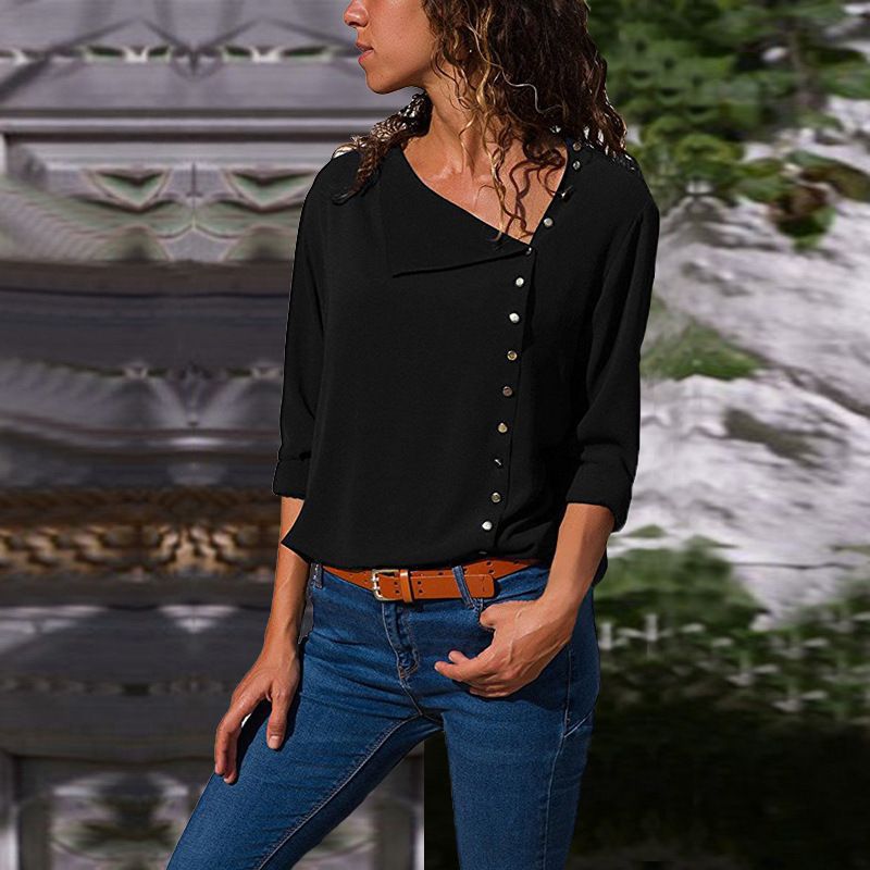 Damernas Button-Up Relaxed Fit Blus Eva Jonsson-Eva Jonsson