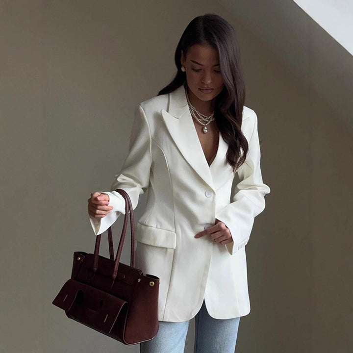 Damernas Elegant Blazer med figursydd skärning och moderna detaljer Eva Jonsson-Eva Jonsson