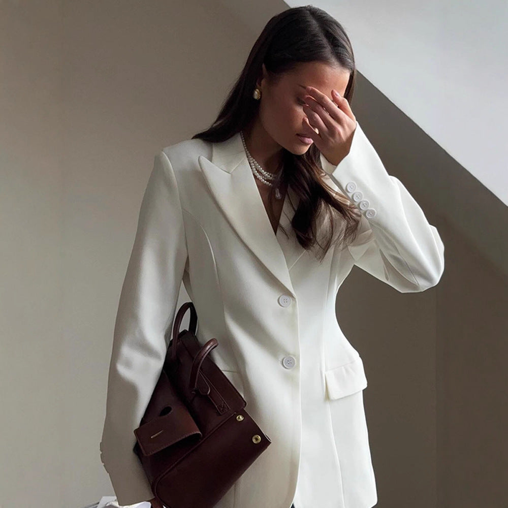 Damernas Elegant Blazer med figursydd skärning och moderna detaljer Eva Jonsson-Eva Jonsson