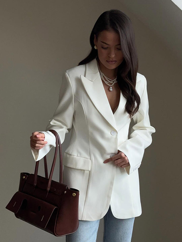 Damernas Elegant Blazer med figursydd skärning och moderna detaljer Eva Jonsson-Eva Jonsson