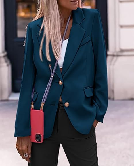 Damernas Elegant Blazer med trendiga knapprader Mirla-Eva Jonsson