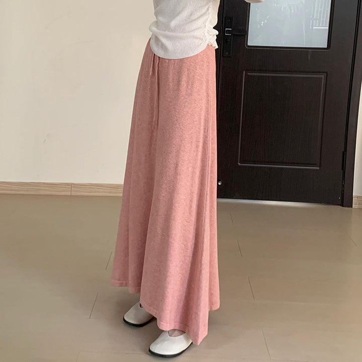 Damernas Elegant Maxi-Kjol med sidospalt och elastisk midja Eva Jonsson-Eva Jonsson