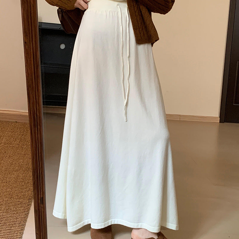 Damernas Elegant Maxi-Kjol med sidospalt och elastisk midja Eva Jonsson-Eva Jonsson