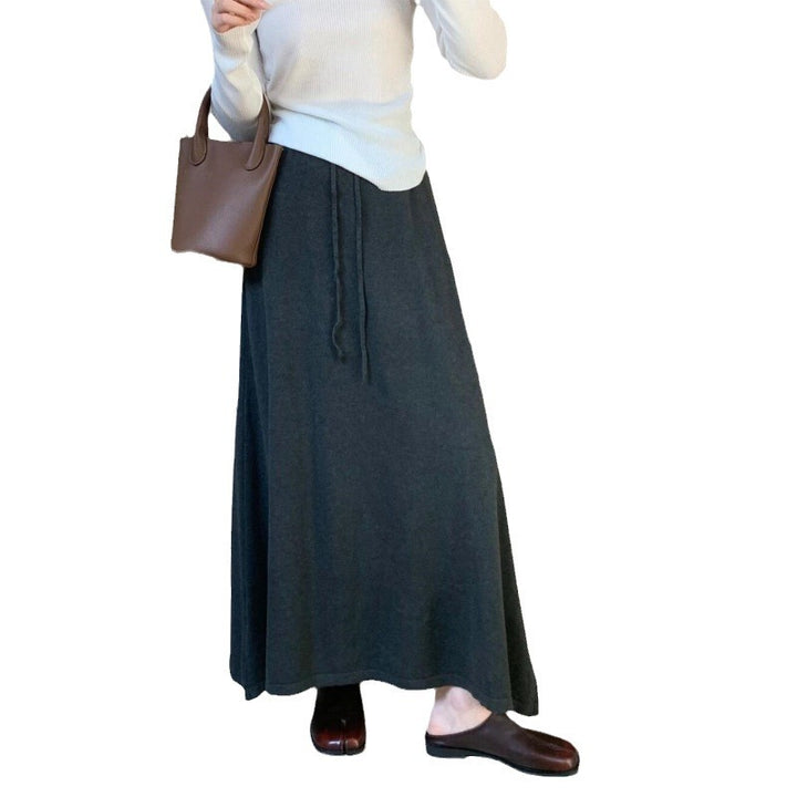 Damernas Elegant Maxi-Kjol med sidospalt och elastisk midja Eva Jonsson-Eva Jonsson