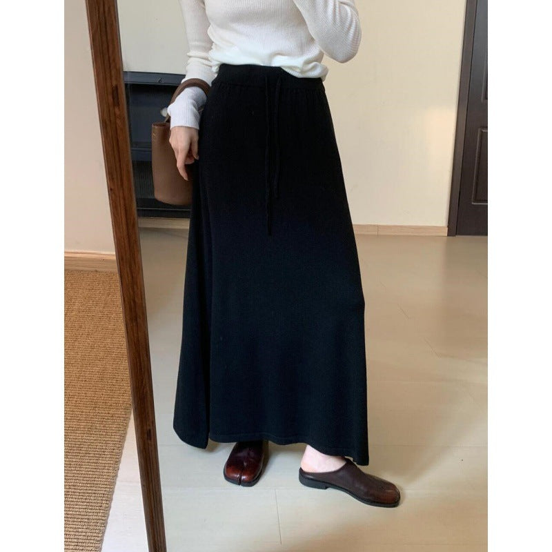 Damernas Elegant Maxi-Kjol med sidospalt och elastisk midja Eva Jonsson-Eva Jonsson
