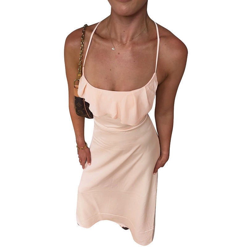 Damernas Elegant Maxikjol med dekorativ volang Mirla-Eva Jonsson