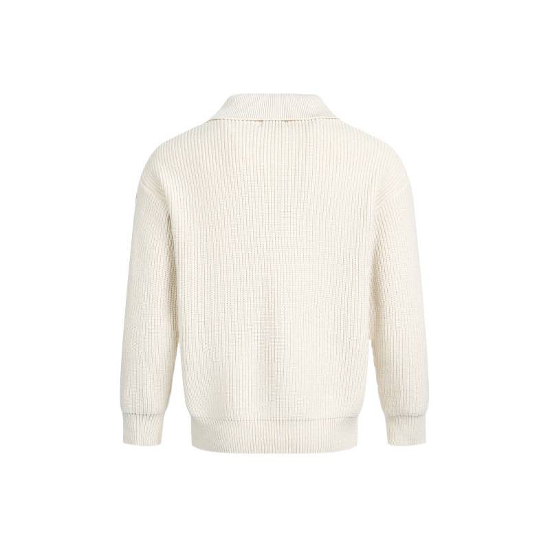 Damernas Elegant Stickad Tröja med Modern Krage och Fin Ribbstickning Mirla-Eva Jonsson