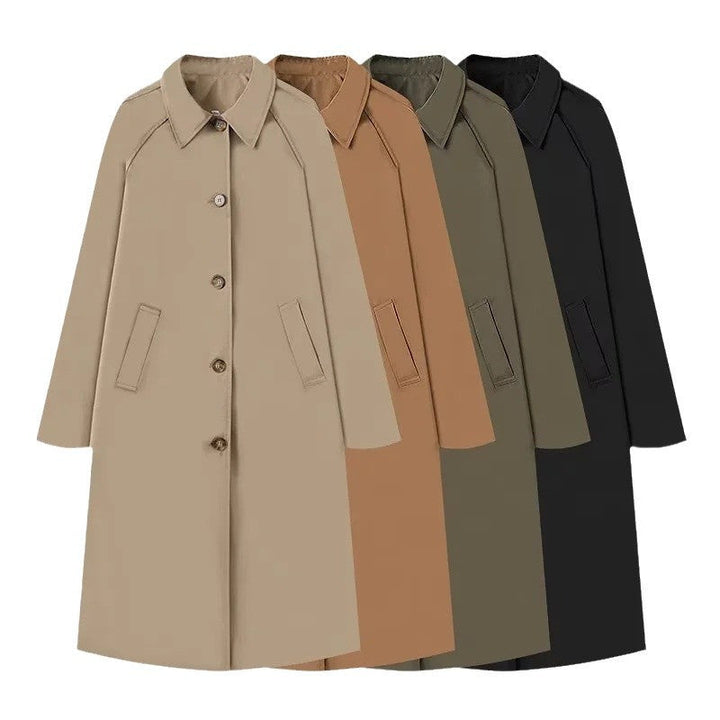 Damernas Elegant Trenchcoat med Smal Passform och Praktiska Fickor Mirla-Eva Jonsson
