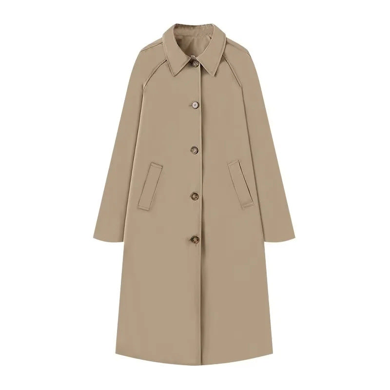 Damernas Elegant Trenchcoat med Smal Passform och Praktiska Fickor Mirla-Eva Jonsson