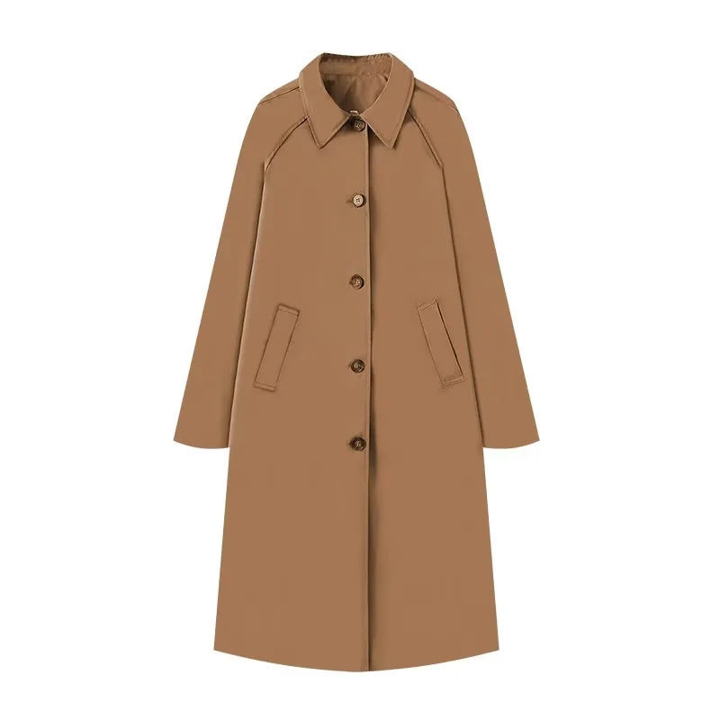Damernas Elegant Trenchcoat med Smal Passform och Praktiska Fickor Mirla-Eva Jonsson