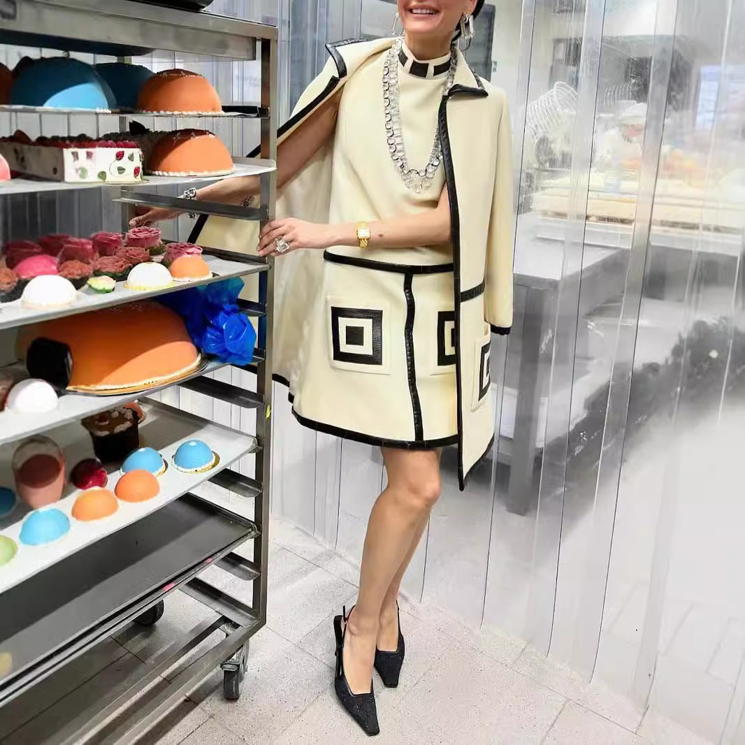 Damernas Elegant och raffinerad jacka med strukturerad design och kontrastsömmar Eva Jonsson-Eva Jonsson