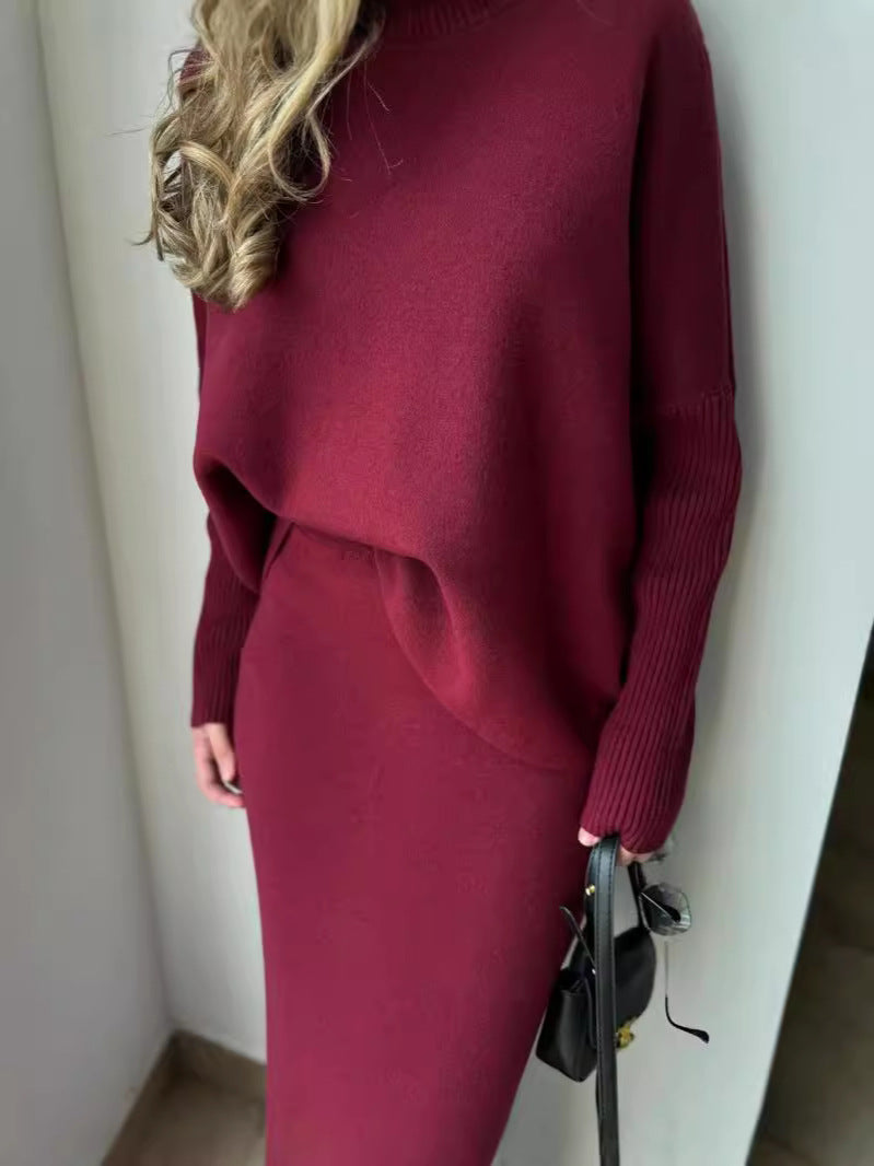Damernas Elegant stickad Maxiklänning med avslappnad snitt Mirla-Eva Jonsson