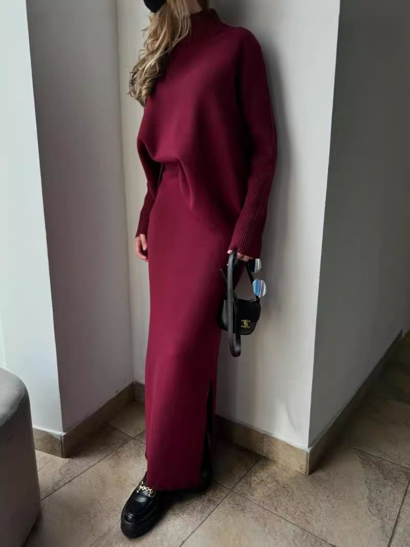 Damernas Elegant stickad Maxiklänning med avslappnad snitt Mirla-Eva Jonsson