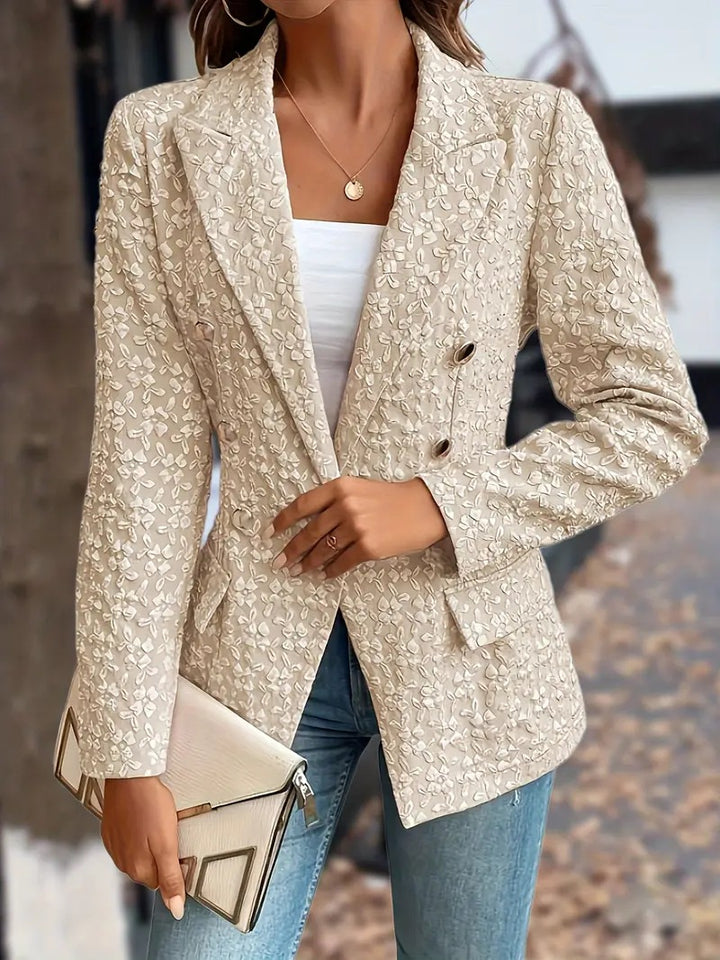 Damernas Eleganta Blazer med fint mönster Mirla-Eva Jonsson