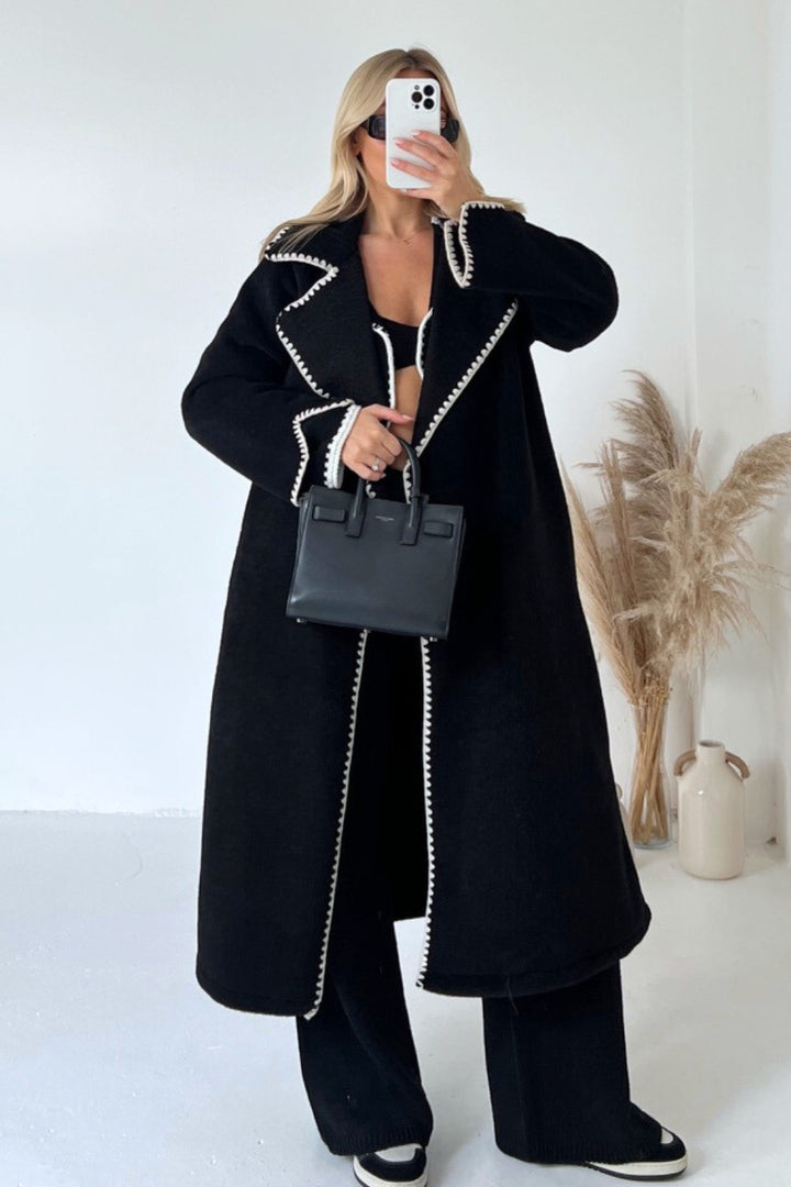 Damernas Eleganta Boucle-Kappa Eva Jonsson-Eva Jonsson