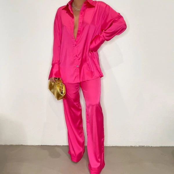 Damernas Eleganta Satin Pyjamas Set Mirla-Eva Jonsson