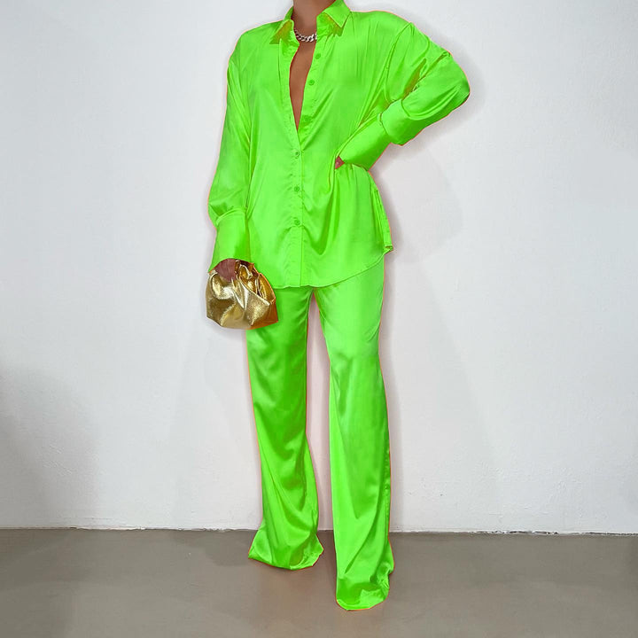 Damernas Eleganta Satin Pyjamas Set Mirla-Eva Jonsson