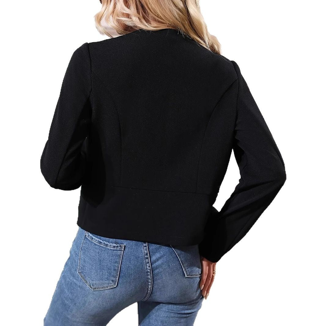 Damernas Fina Kortjacka med strukturerad design och eleganta detaljer Mirla-Eva Jonsson