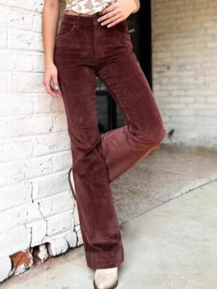 Damernas Flared Jeans med vertikala ränder och hög midja Mirla-Eva Jonsson