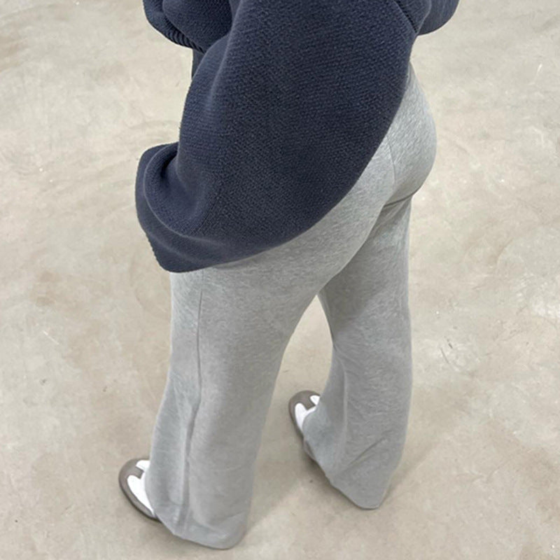 Damernas Flared Sweatpants med elastisk midja och justerbar dragsko Mirla-Eva Jonsson