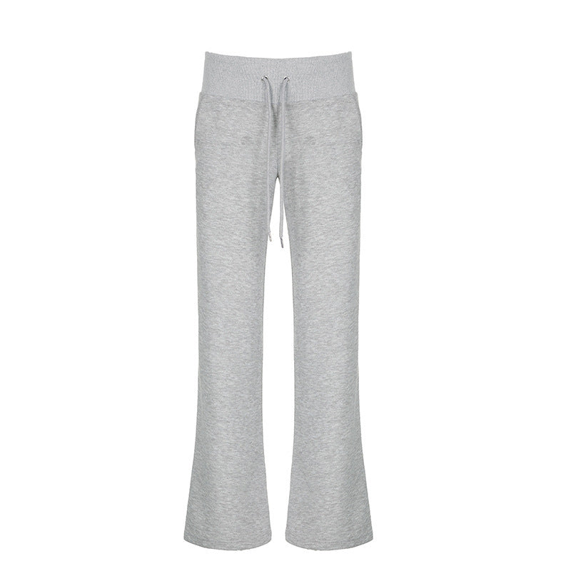 Damernas Flared Sweatpants med elastisk midja och justerbar dragsko Mirla-Eva Jonsson