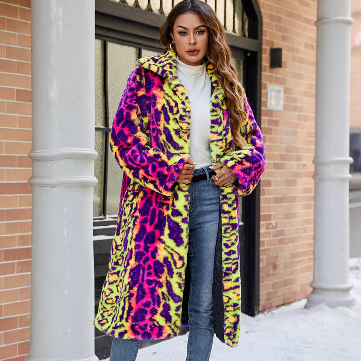 Damernas Fluffig Konstpäls-Kappa i Slående Djurmix-Design Eva Jonsson-Eva Jonsson