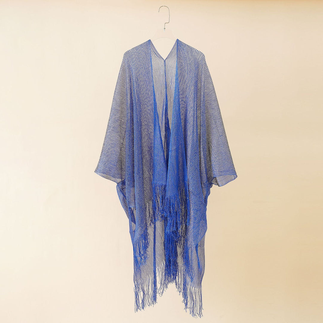 Damernas Fransen-Kimono i Transparent, Luftig Struktur Mirla-Eva Jonsson