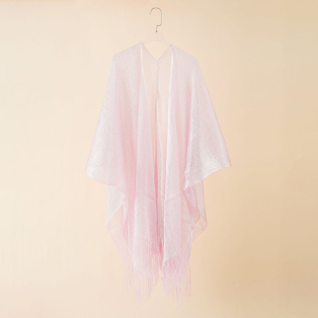 Damernas Fransen-Kimono i Transparent, Luftig Struktur Mirla-Eva Jonsson