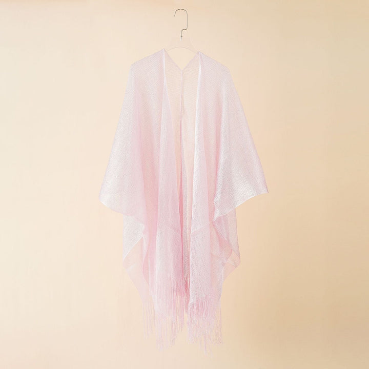Damernas Fransen-Kimono i Transparent, Luftig Struktur Mirla-Eva Jonsson