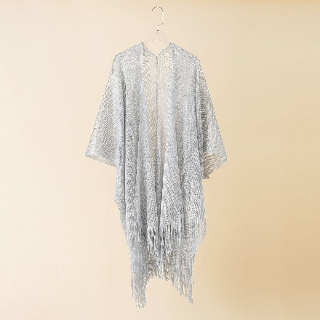Damernas Fransen-Kimono i Transparent, Luftig Struktur Mirla-Eva Jonsson