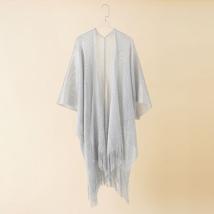 Damernas Fransen-Kimono i Transparent, Luftig Struktur Mirla-Eva Jonsson