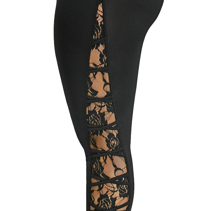Damernas Funktionella Sportleggings med Spetselement Mirla-Eva Jonsson