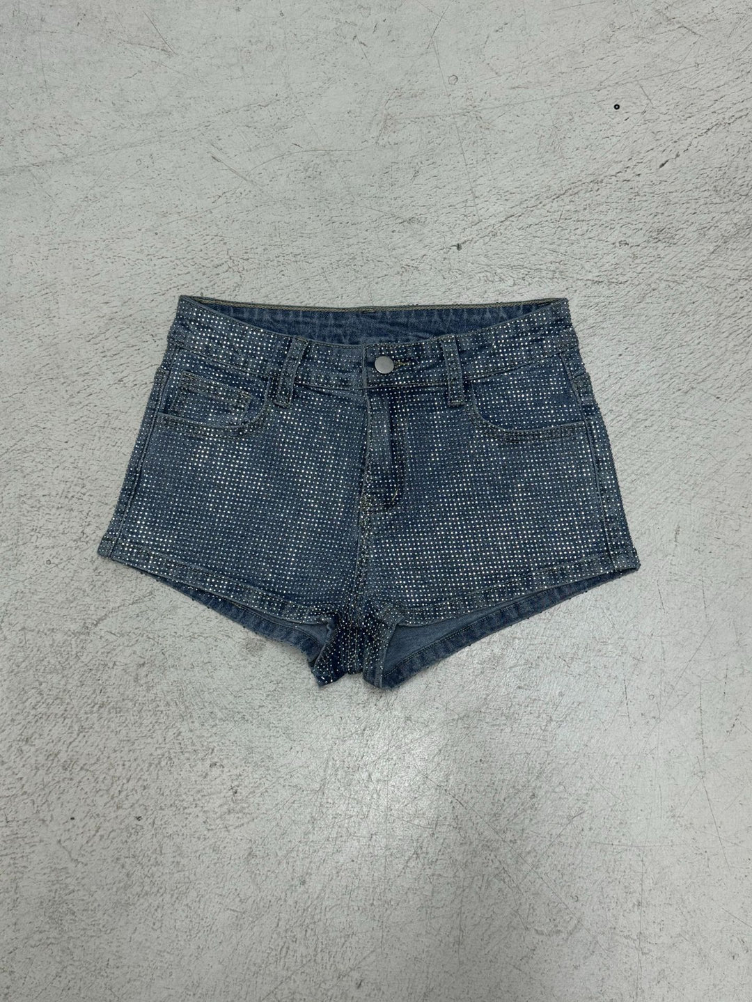 Damernas Glittrande Denim-short med gnistrande accenter Mirla-Eva Jonsson
