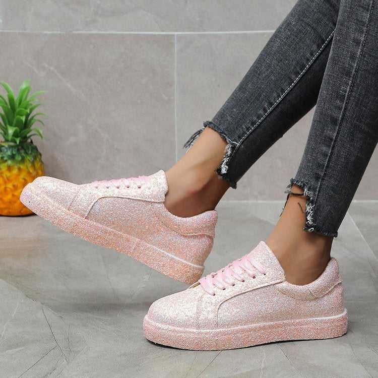 Damernas Glittrande Vardagssneakers med stödjande Foder Mirla-Eva Jonsson