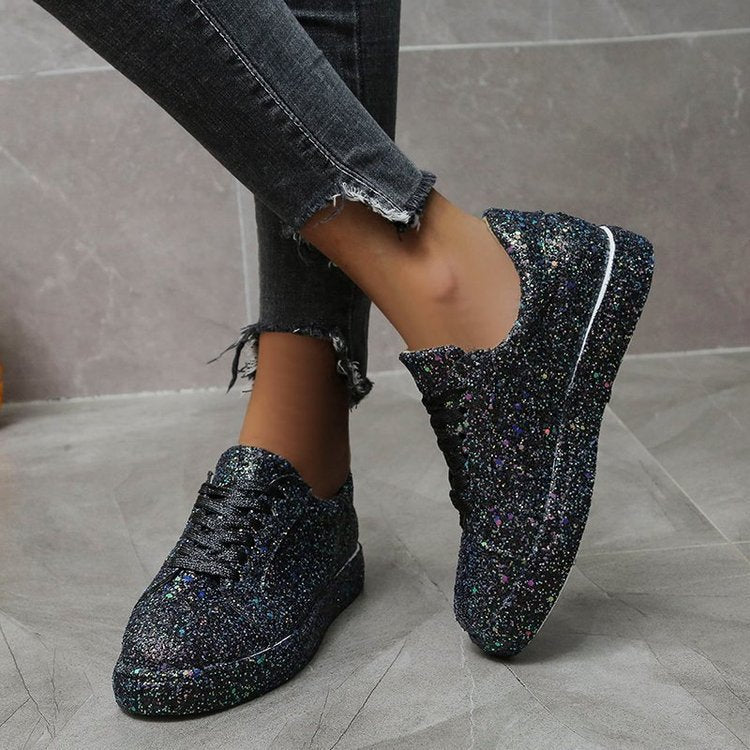Damernas Glittrande Vardagssneakers med stödjande Foder Mirla-Eva Jonsson