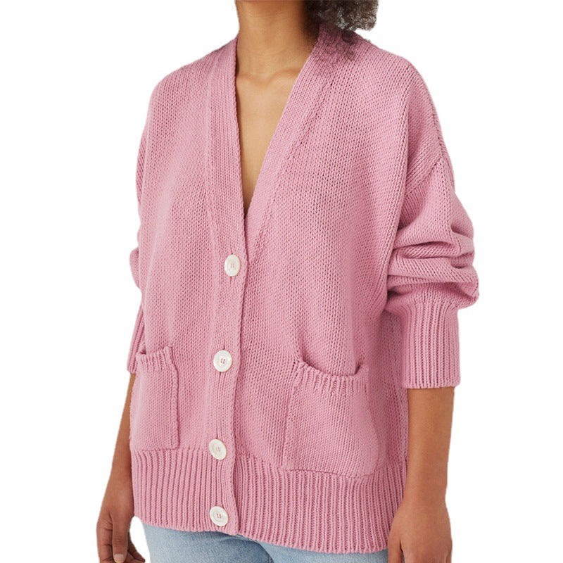 Damernas Grovstickad cardigan Mirla-Eva Jonsson