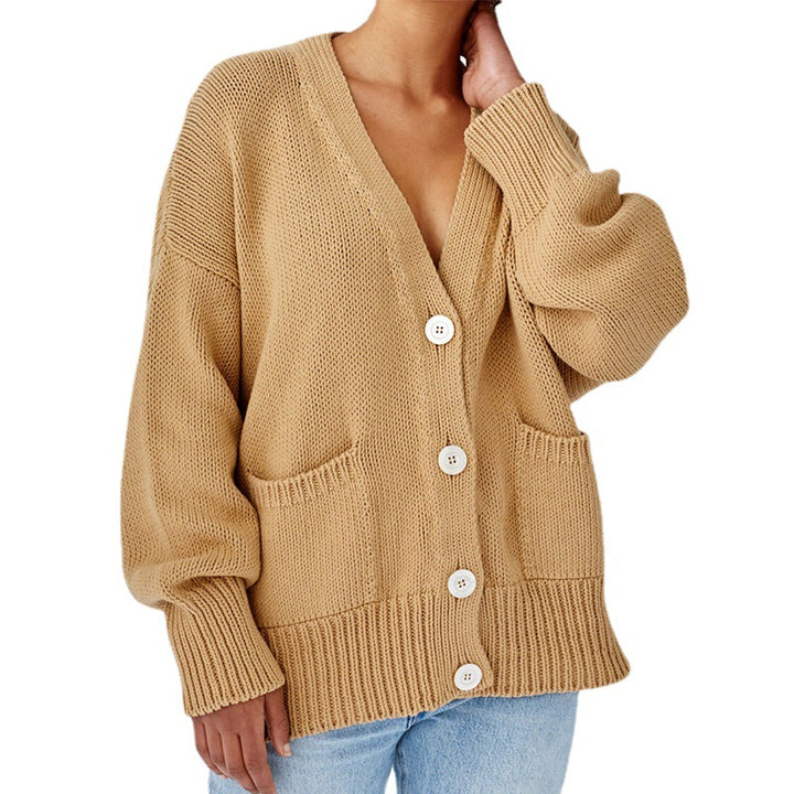Damernas Grovstickad cardigan Mirla-Eva Jonsson
