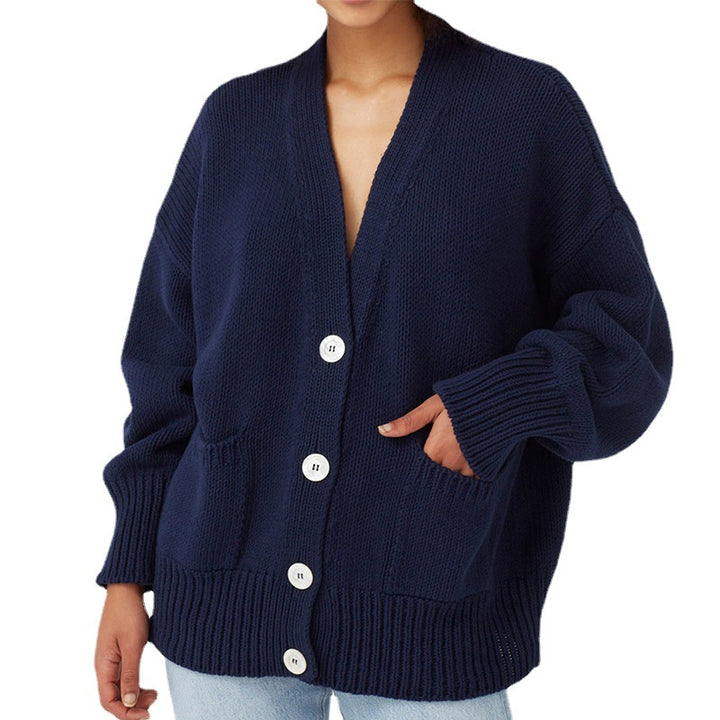 Damernas Grovstickad cardigan Mirla-Eva Jonsson