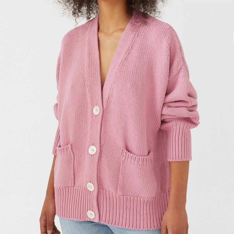 Damernas Grovstickad cardigan Mirla-Eva Jonsson