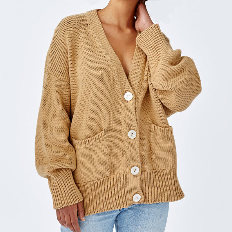 Damernas Grovstickad cardigan Mirla-Eva Jonsson