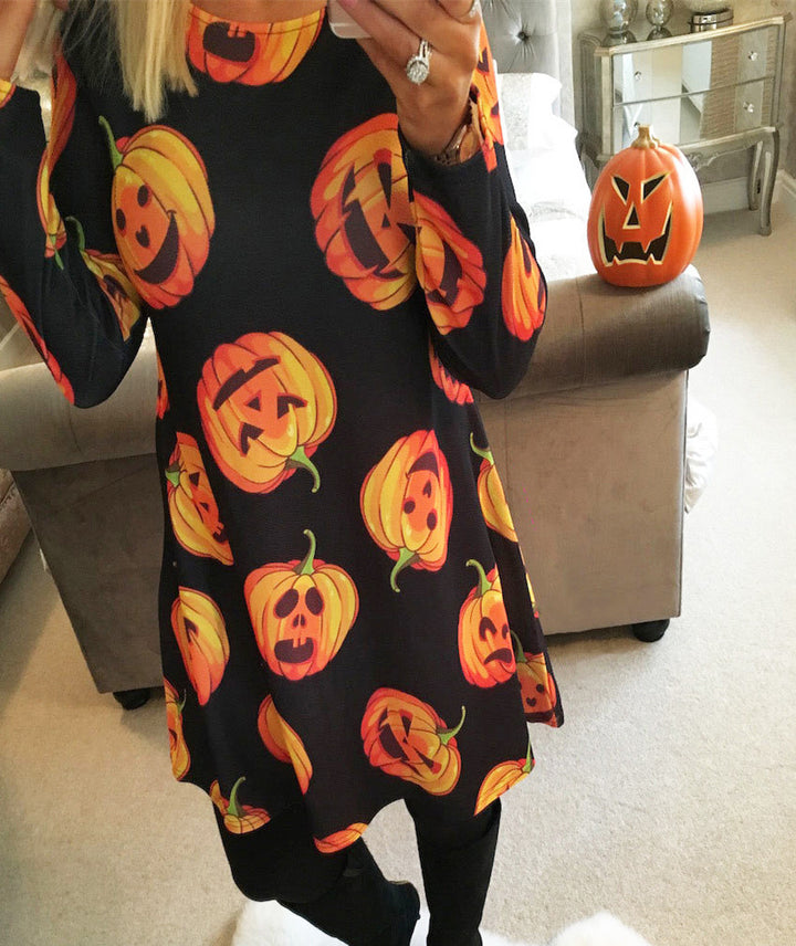 Damernas Halloween-tunika med grafiskt tryck Mirla-Eva Jonsson