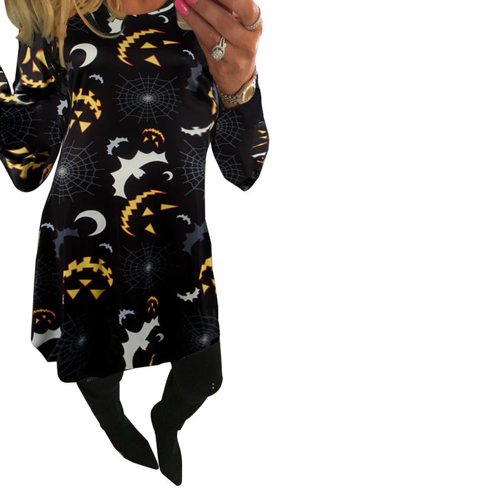Damernas Halloween-tunika med grafiskt tryck Mirla-Eva Jonsson