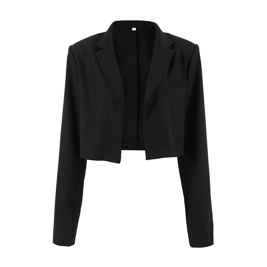 Damernas Kort Blazer med Ståkrage och Fickor Mirla-Eva Jonsson
