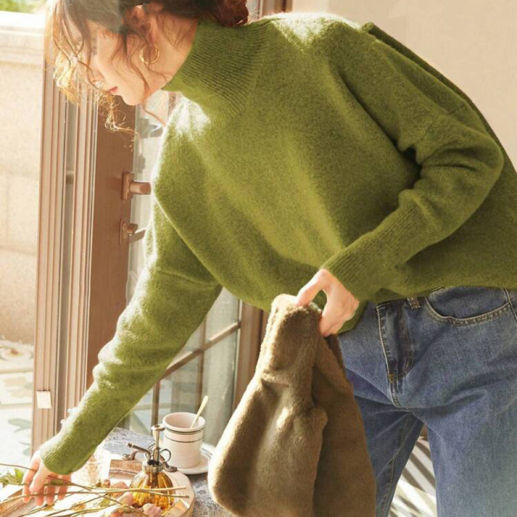 Damernas Kramig rullkragepullover i högkvalitativt material Eva Jonsson-Eva Jonsson