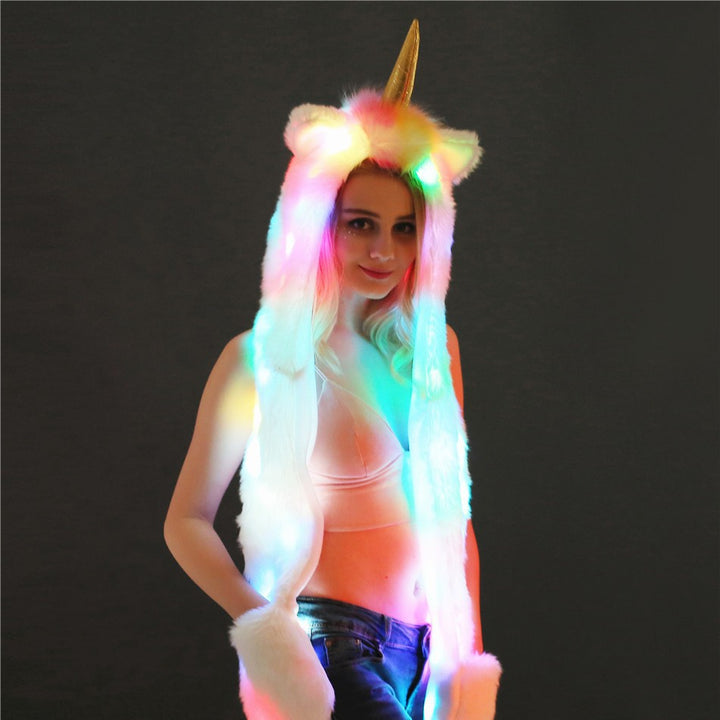 Damernas LED Ljus Unicorn-schal Eva Jonsson-Eva Jonsson