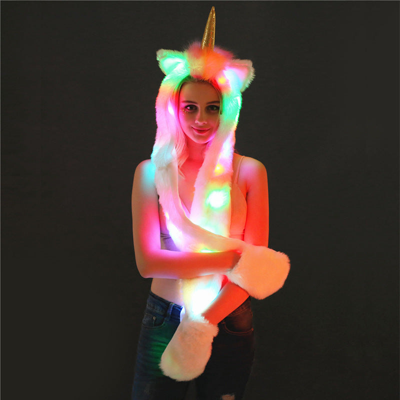 Damernas LED Ljus Unicorn-schal Eva Jonsson-Eva Jonsson