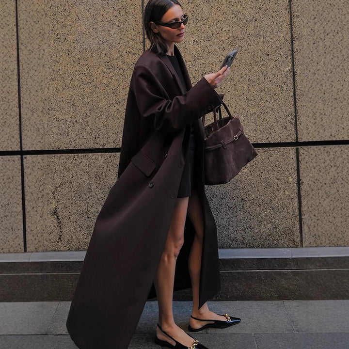 Damernas Lång Oversized Jacka Eva Jonsson-Eva Jonsson