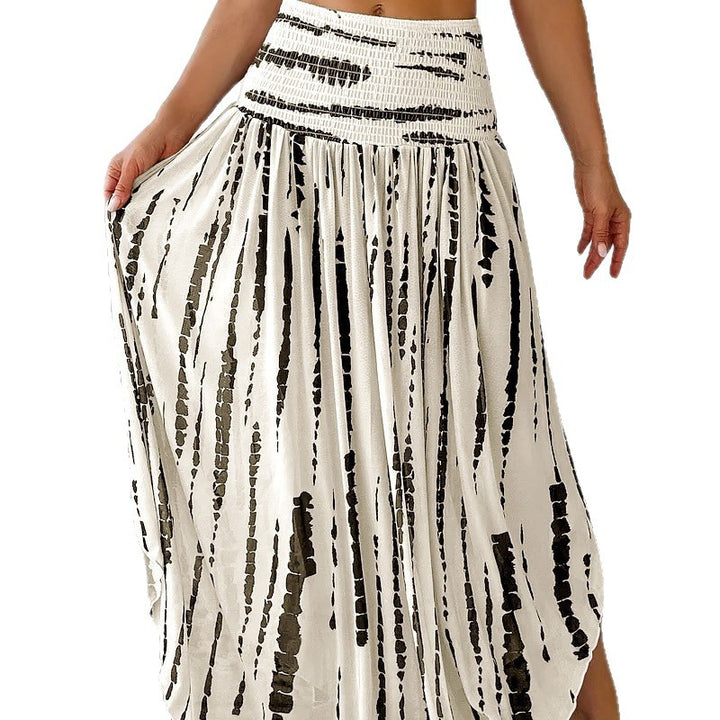 Damernas Lång, luftig kjol med innovativt randmönster Eva Jonsson-Eva Jonsson