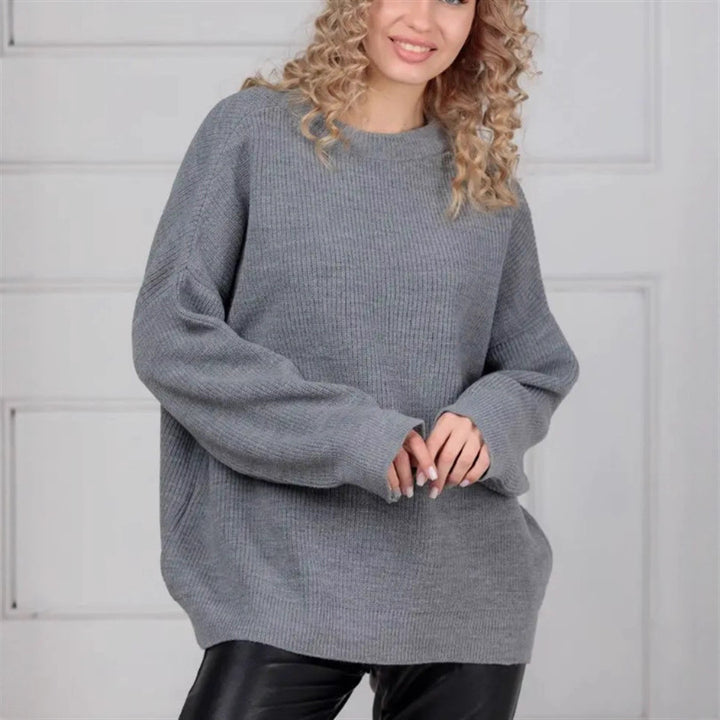 Damernas Lätt Stickad Topp Eva Jonsson-Eva Jonsson