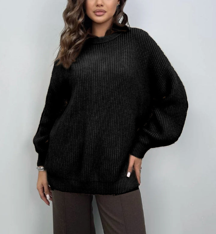 Damernas Lätt Stickad Topp Eva Jonsson-Eva Jonsson